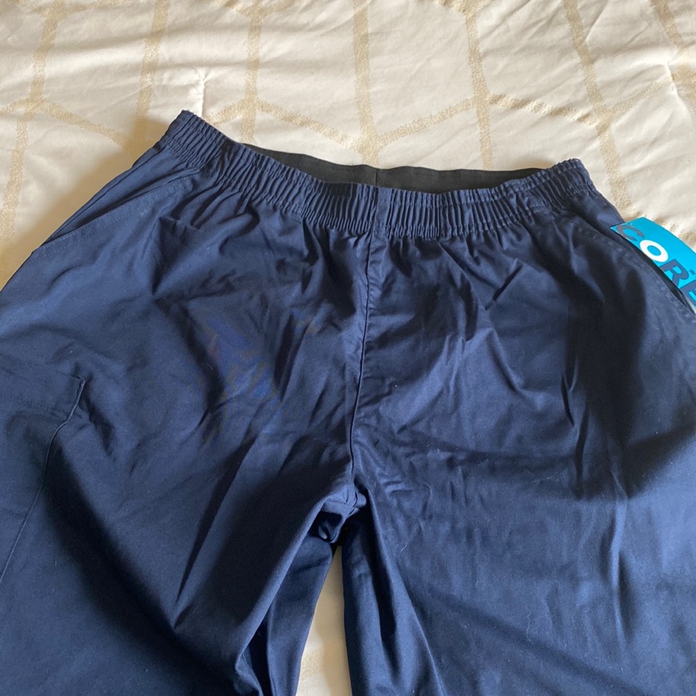 Cargo scrub pants.